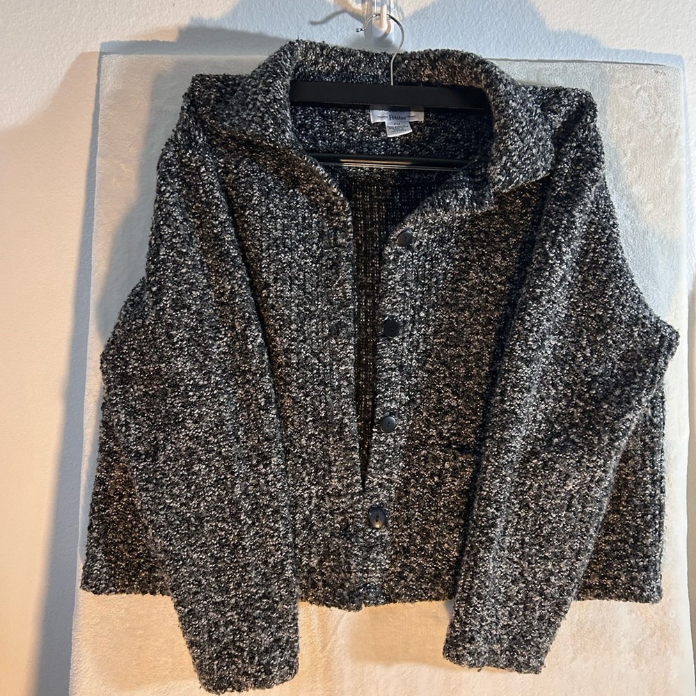 WESTBOUND| Woman’s Black/White Winter Tweed blazer|Size Petite Medium